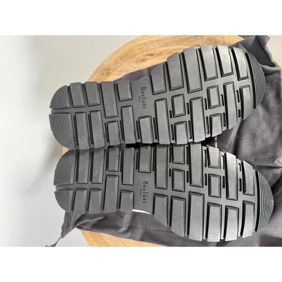 Berluti Fast Track Torino NWB Sneakers EU 40 FR 6 US 7 Light Grey Suede Leather - Picture 3 of 13